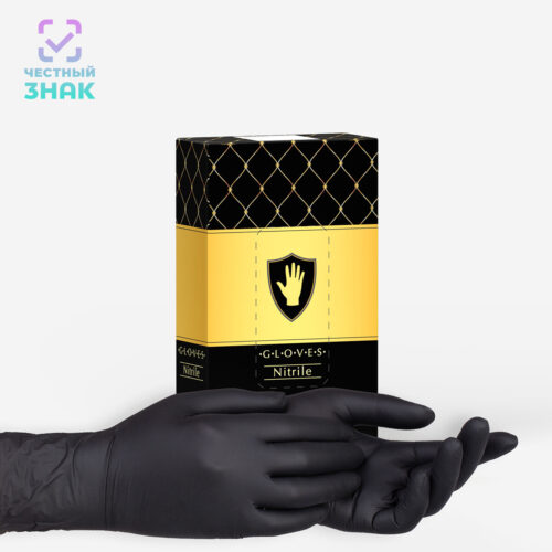 Перчатки «Safe&Care»® нитриловые черные 358