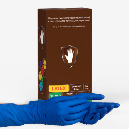 Перчатки «Safe&Care»® латексные High Risk хлорированные TL 210 без РУ